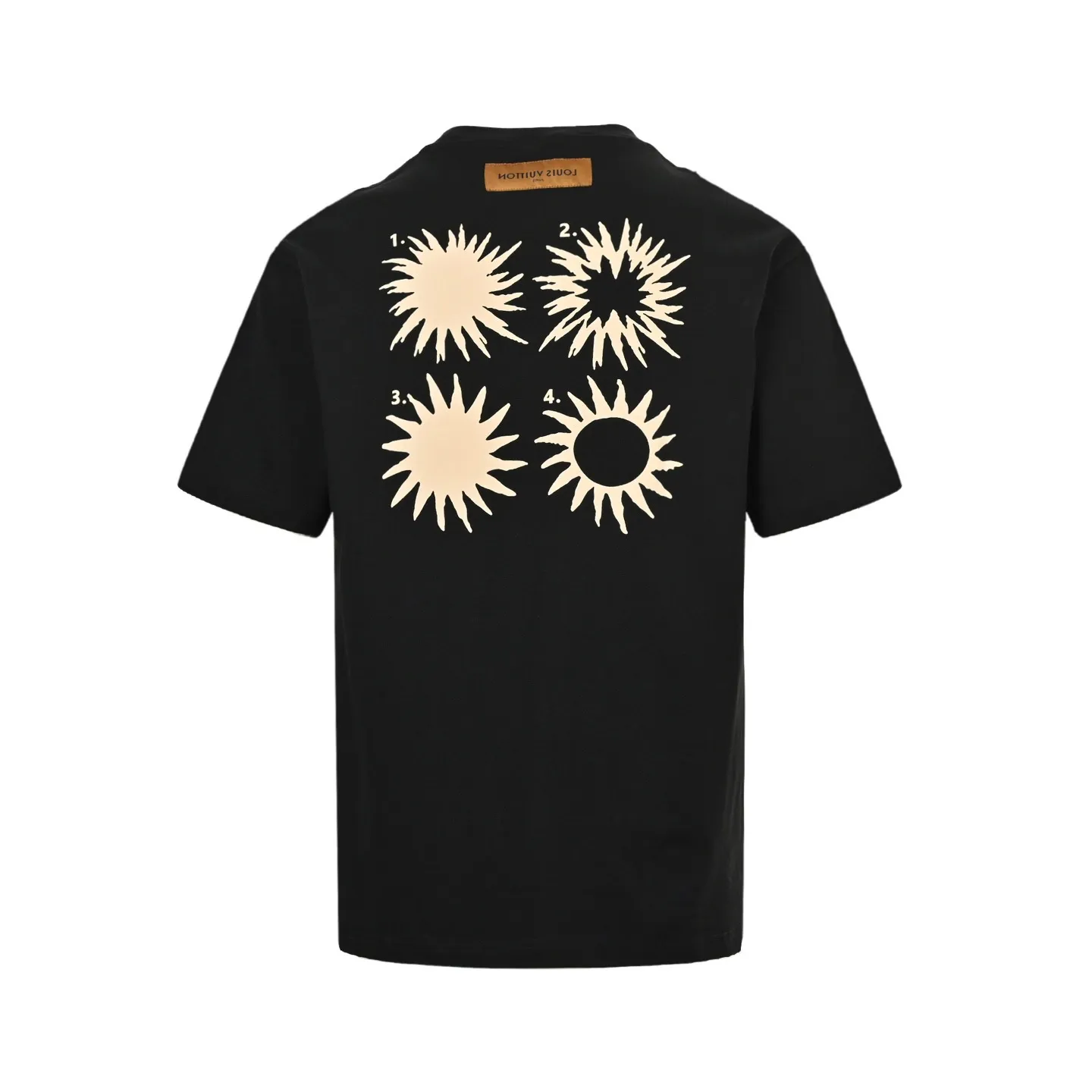 Louis Vuitton/Louis Vuitton 24ss back sun foam printed short sleeves